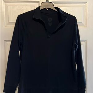 Men's Black Quarter-Zip Sweater